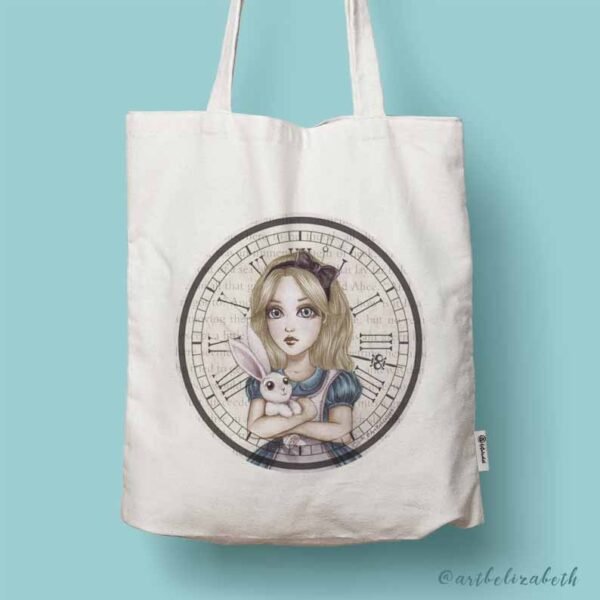 Alice in Wonderland Tote Bag